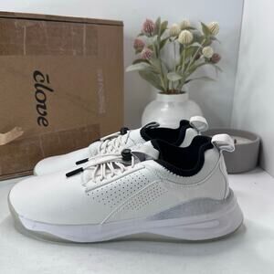 Clove Classic Nursing Sneaker Brilliant White/Black Cuff Women W10.5/M9